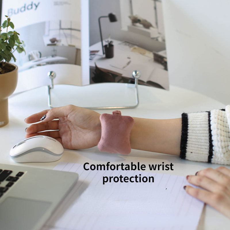 1pc Mouse Pad Wrist Protector Small Pillow Office Typing Hand Pad