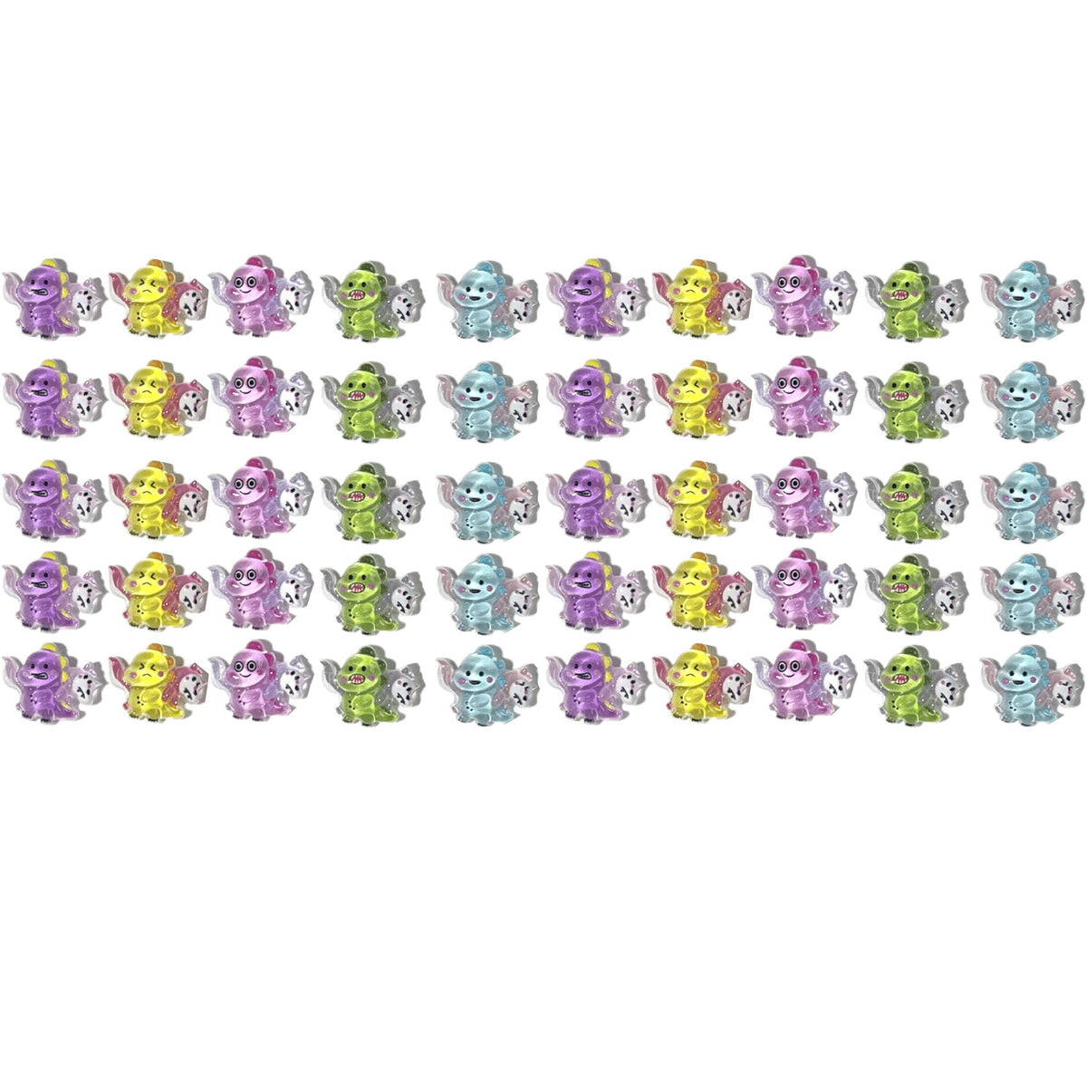 20-100pcs Dinosaur Carry Wolf Charms Nail Art Jewelry Mini Resin Accessories