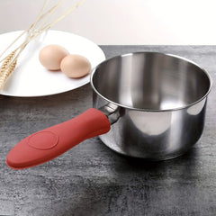 4 Pcs Silicone Hot Handle Holder Anti Slip Pot Holder Heat Resistant
