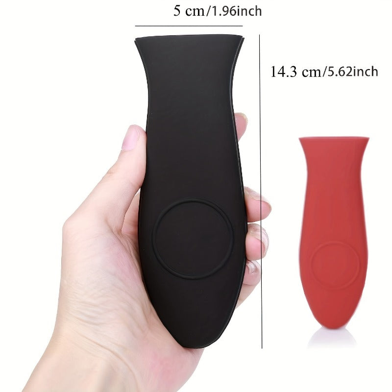 4 Pcs Silicone Hot Handle Holder Anti Slip Pot Holder Heat Resistant