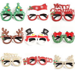 Christmas Party Antlers Glasses Holiday Gift Props