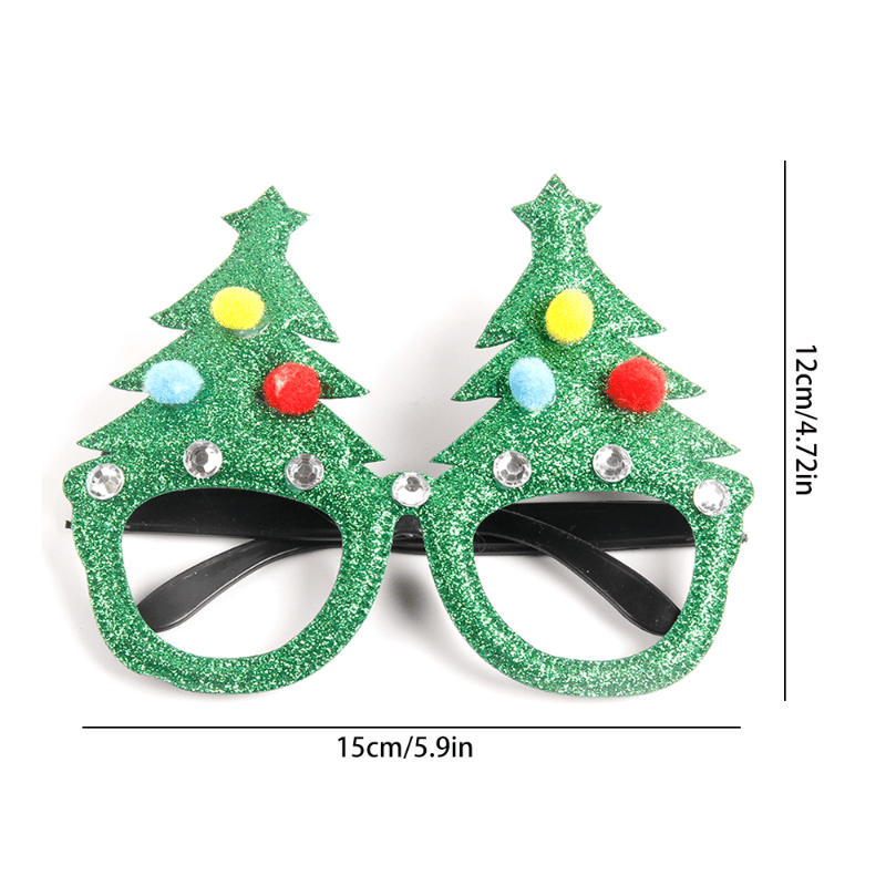 Christmas Party Antlers Glasses Holiday Gift Props