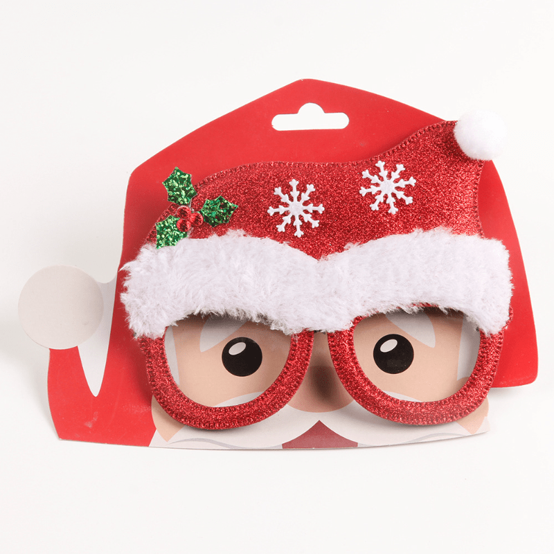 Christmas Party Antlers Glasses Holiday Gift Props