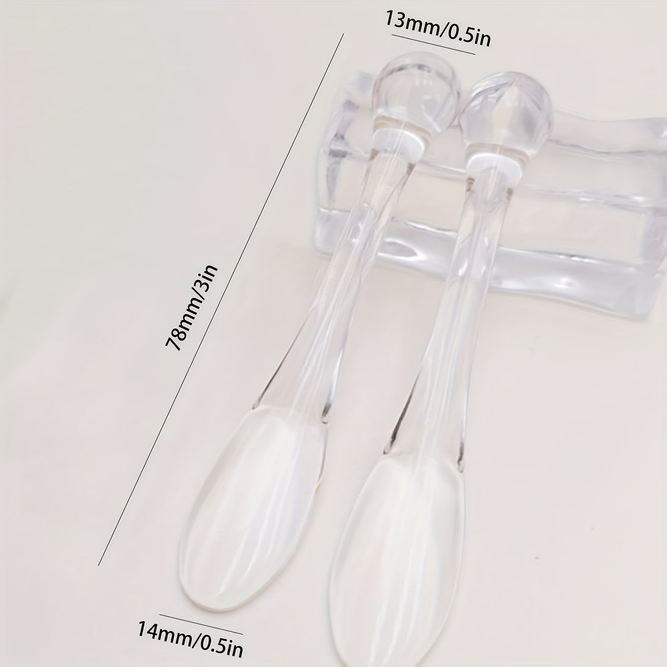 3pcs Transparent Eyes Cream Massage Sticks Face Cream Spoon