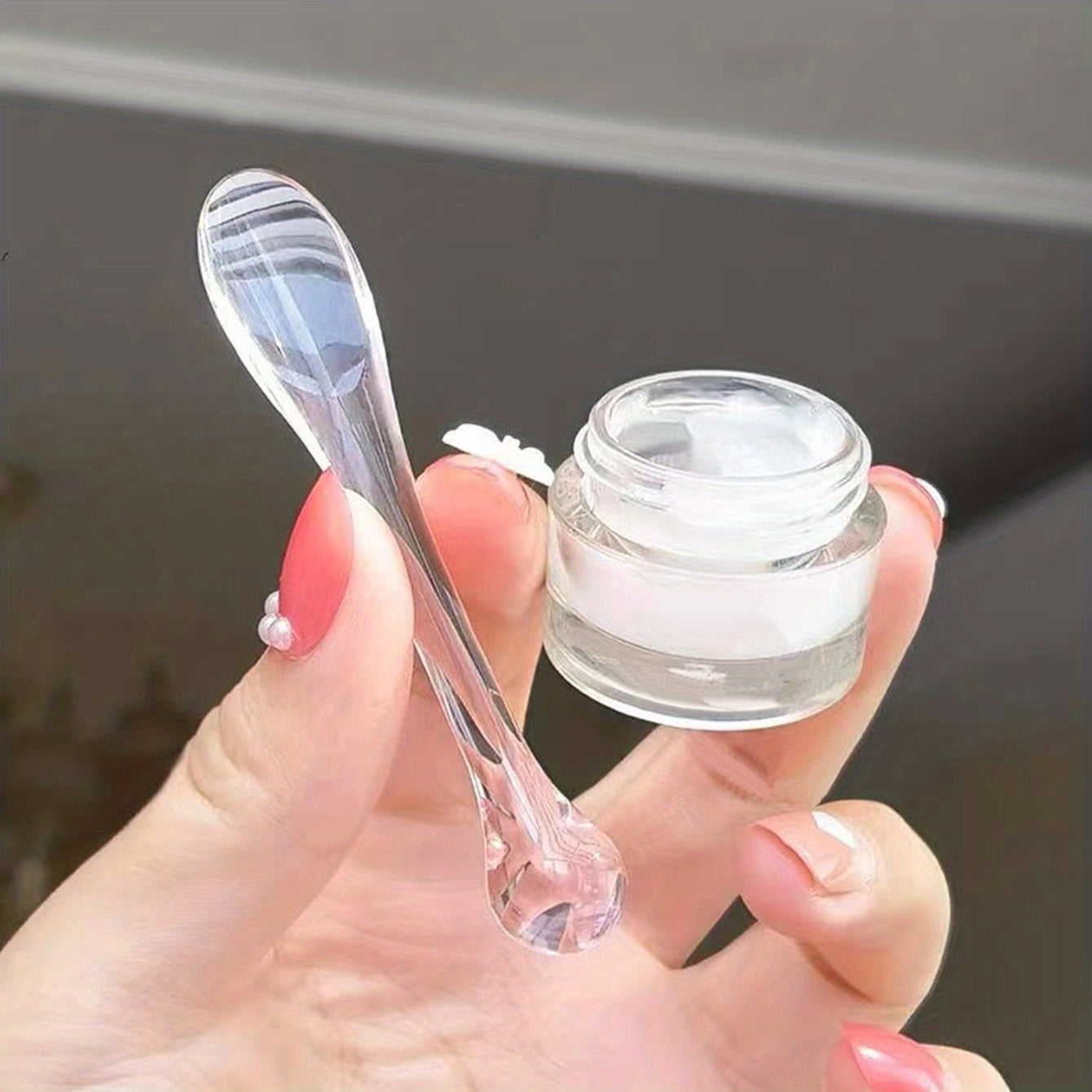 3pcs Transparent Eyes Cream Massage Sticks Face Cream Spoon