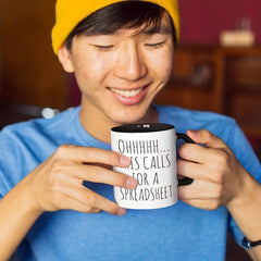 325ml Creative Letter Printed Coffee Mug Funny Ceramic Cup