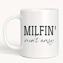Creative 12oz Ceramic Coffee Mug for Camping, Picnic, Gym - Mother's Gift