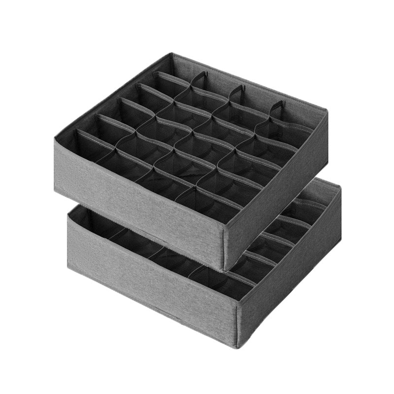 Drawer Storage Basket Clothes Divider Box - 16 24 Grid Underwear Organizer