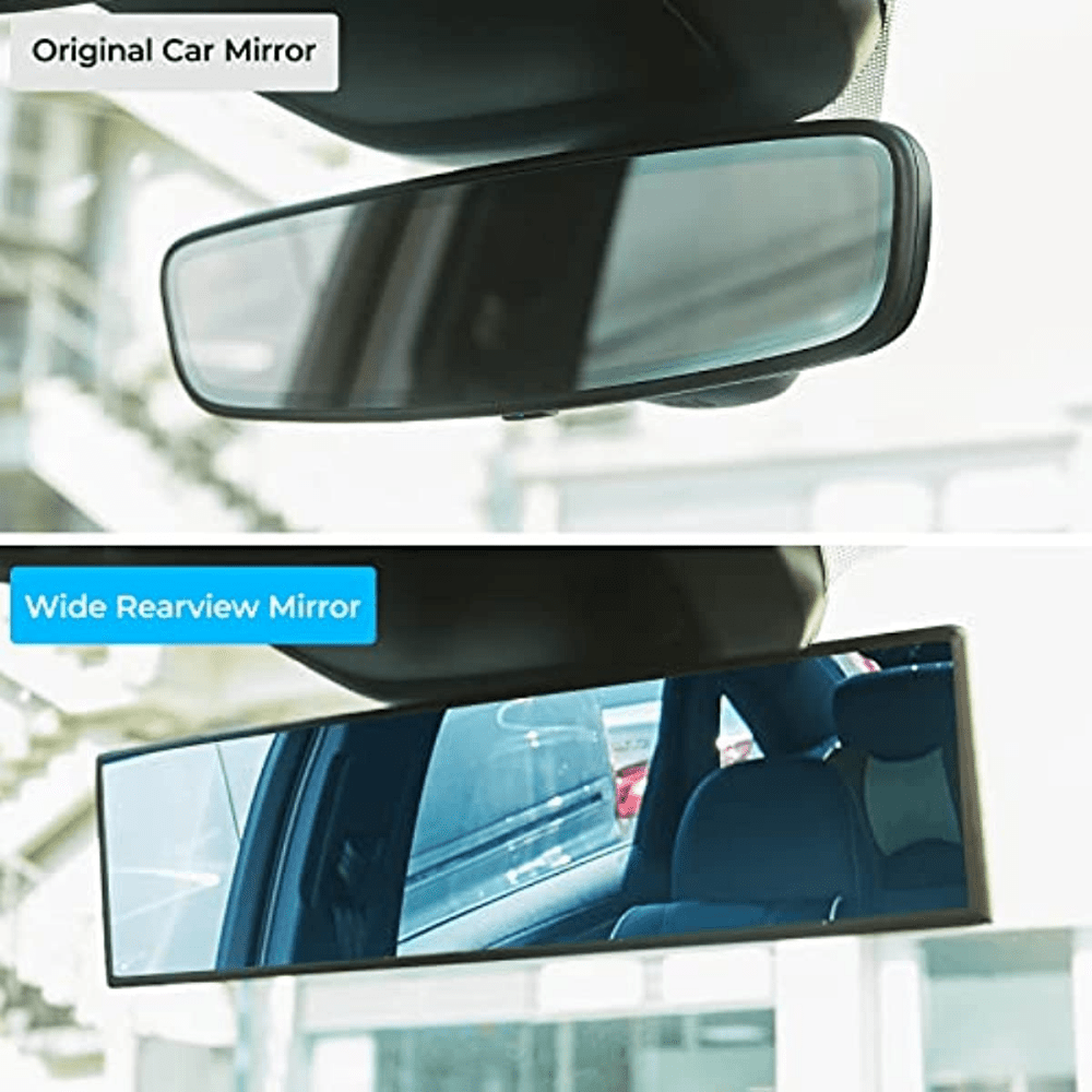 Universal Panoramic Convex Rearview Mirror Clip on Wide Angle Rear View Mirror