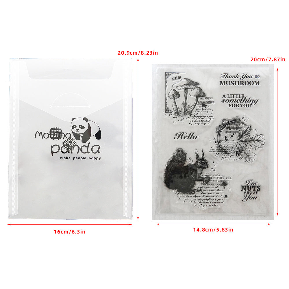 Christmas Clear Stamps Set Pine Forest DIY Craft Art Gift