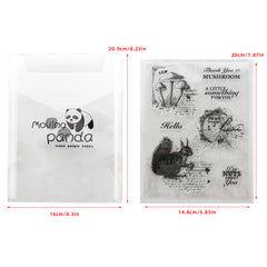 Christmas Clear Stamps Set Pine Forest DIY Craft Art Gift