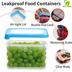 3pcs Airtight Food Storage Containers Leakproof Stackable Kitchen Containers