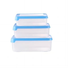 3pcs Airtight Food Storage Containers Leakproof Stackable Kitchen Containers