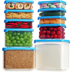 3pcs Airtight Food Storage Containers Leakproof Stackable Kitchen Containers