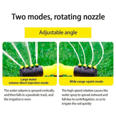 360 Rotating Sprinkler Head for Flower Watering
