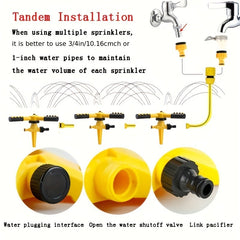 360 Rotating Sprinkler Head for Flower Watering