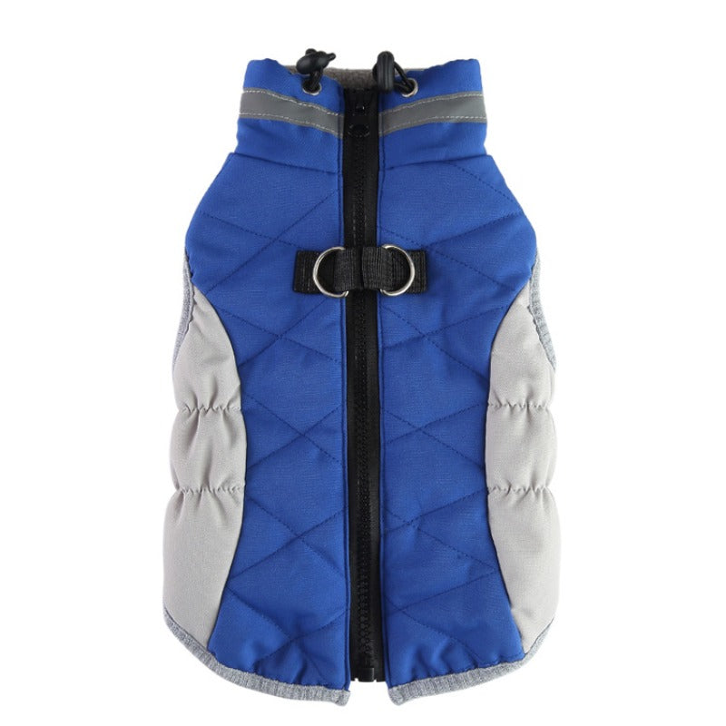 Dog Winter Warm Coat Soft Thickened Pet Clothes Dog Jacket With Zipper