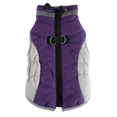 Dog Winter Warm Coat Soft Thickened Pet Clothes Dog Jacket With Zipper
