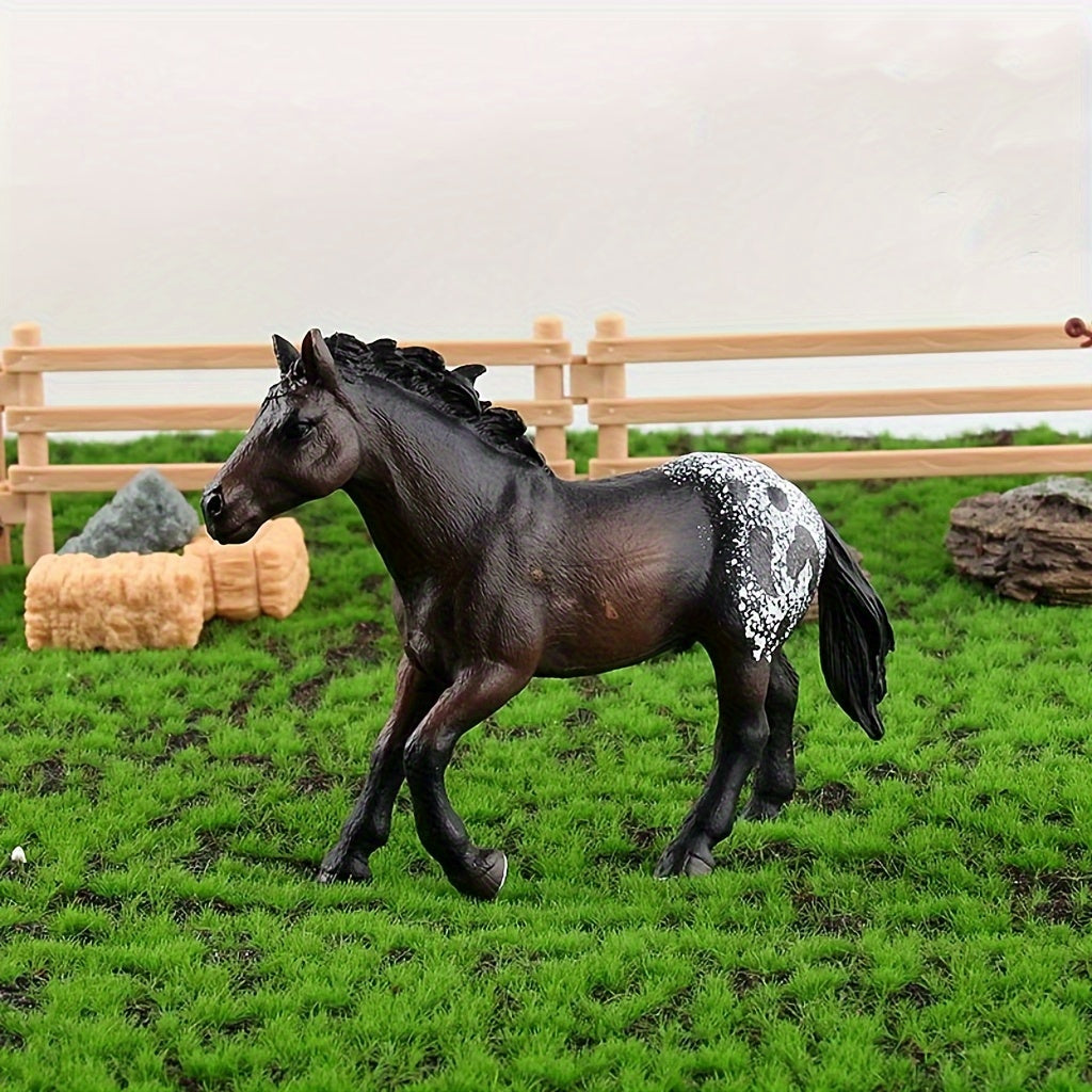 Simulation Appaloosa Hanoverian Arabian Horse Model Fence Ornament