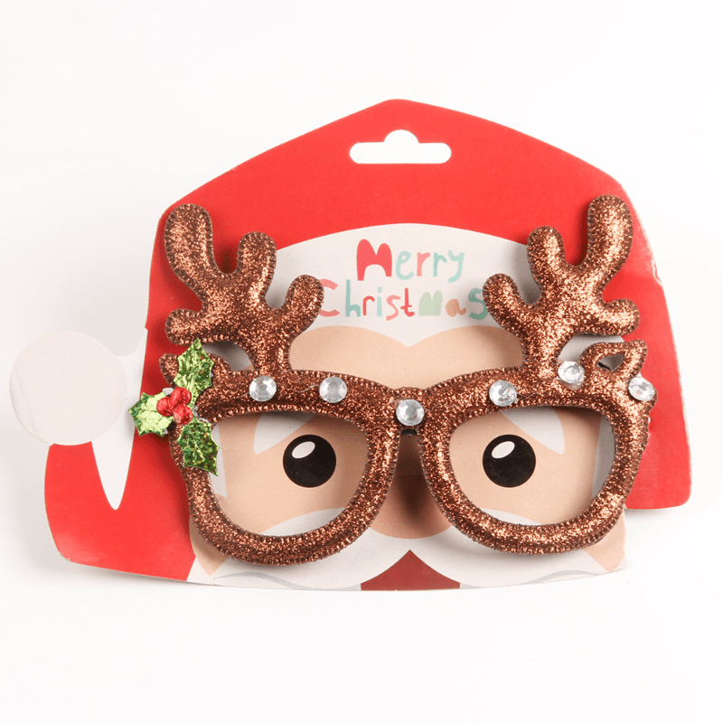 Unique Glasses Frame Decors Christmas Halloween Cosplay Costume Props Decors