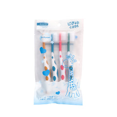 4pcs Kids Fawn Cartoon Toothbrush Soft Hair Baby 2-12 Years Gum Protection