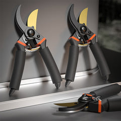 Flower Trimming Pruning Shears w/ Soft Grip Handle - Garden Maintenance Tool