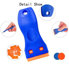 Plastic Razor Blade Scraper with 20pcs Blades for Gasket & Adhesive Removal