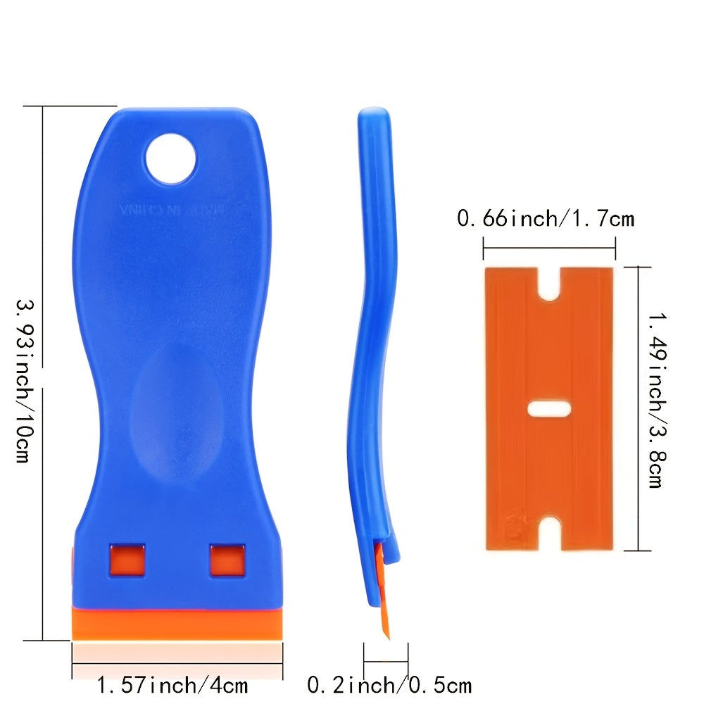 Plastic Razor Blade Scraper with 20pcs Blades for Gasket & Adhesive Removal