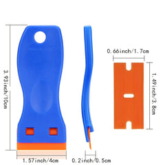 Plastic Razor Blade Scraper with 20pcs Blades for Gasket & Adhesive Removal