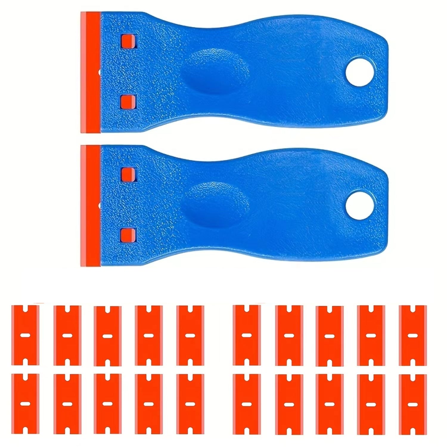 Plastic Razor Blade Scraper with 20pcs Blades for Gasket & Adhesive Removal