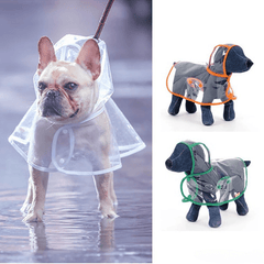 Transparent Pet Raincoat Outdoor Pet Supplies Puppy Hooded Raincoat