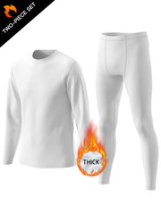 Men's Warm Quick-Dry Sport Set: Long Sleeve Tee & Compression Pants