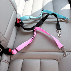 Adjustable Dog Leash Pet Safety Belts Dog Car Seat Belt Pet Traction Rope