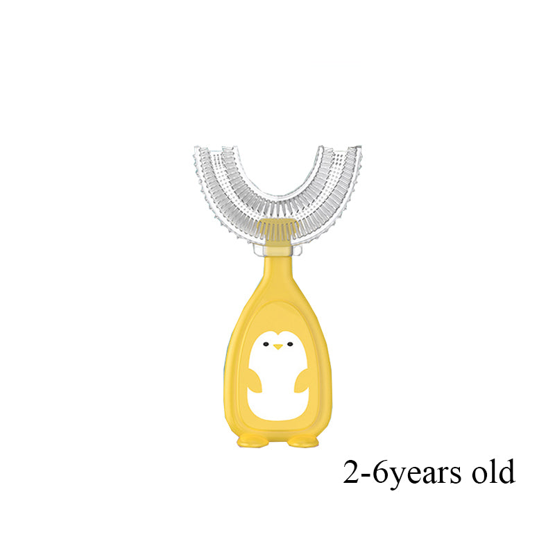 U-Shaped Silicone Toothbrush for Kids - Oral Cleaning Care