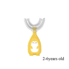 U-Shaped Silicone Toothbrush for Kids - Oral Cleaning Care