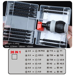 Ratchet Screwdriver Set with Slotted and Philips Heads