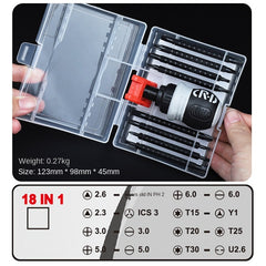 Ratchet Screwdriver Set with Slotted and Philips Heads