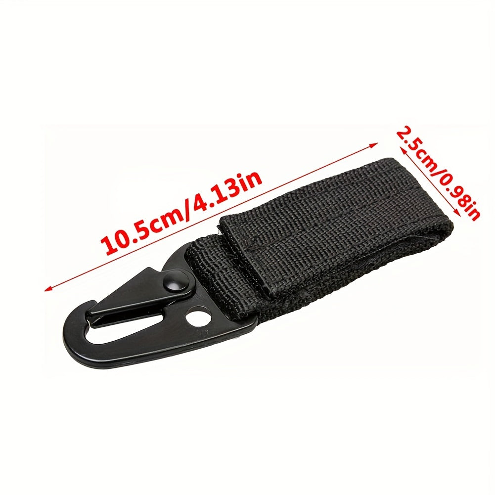 Tactical Molle Clip Buckle Nylon Belt Key Ring Holder Carabiner