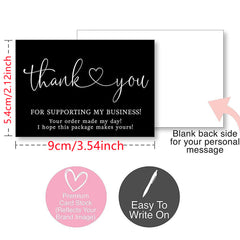 50 Thank You Cards for Commercial Decoration and Gift Wrapping
