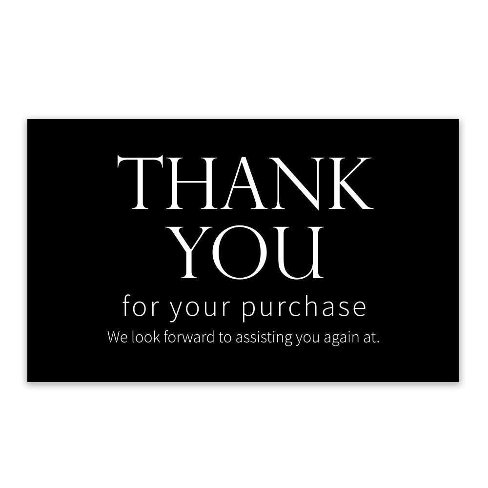 50 Thank You Cards for Commercial Decoration and Gift Wrapping