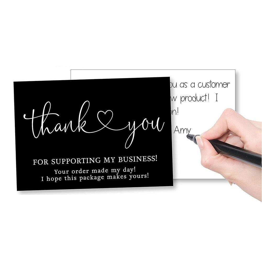 50 Thank You Cards for Commercial Decoration and Gift Wrapping