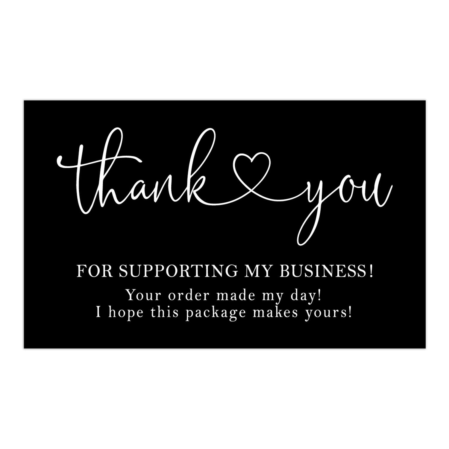 50 Thank You Cards for Commercial Decoration and Gift Wrapping
