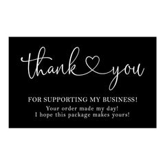 50 Thank You Cards for Commercial Decoration and Gift Wrapping