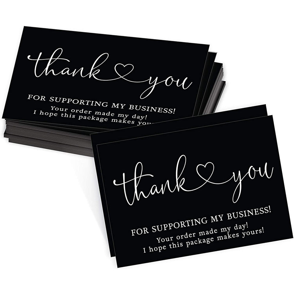 50 Thank You Cards for Commercial Decoration and Gift Wrapping