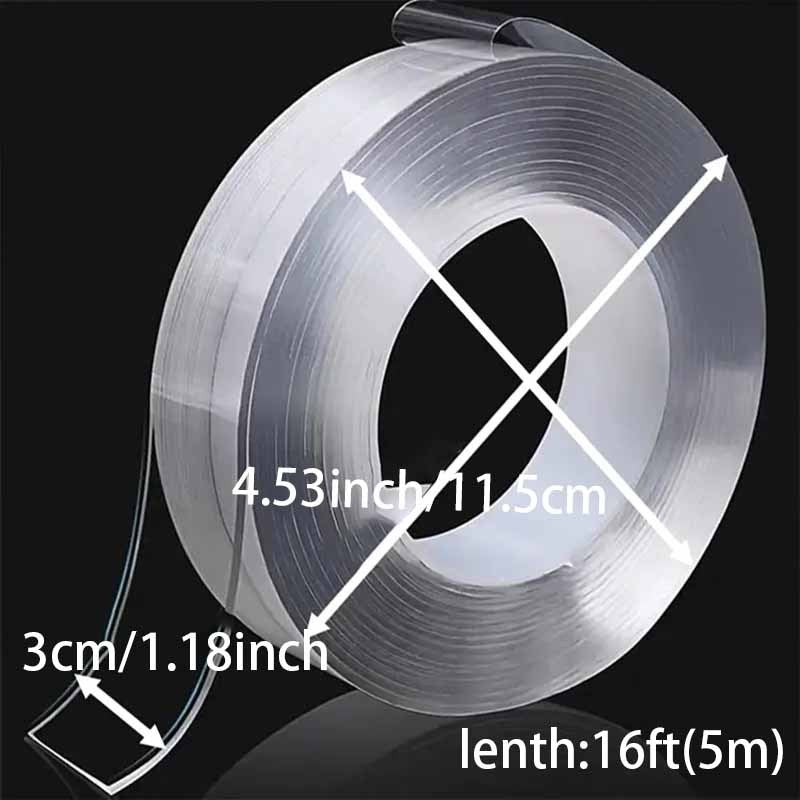 Transparent Nano Tape Washable Reusable Double Sided Tape