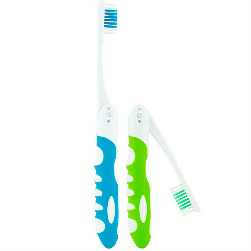 Portable Folding Toothbrush For Travel Soft Bristles Camping Hiking Backpacking