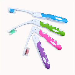 Portable Folding Toothbrush For Travel Soft Bristles Camping Hiking Backpacking