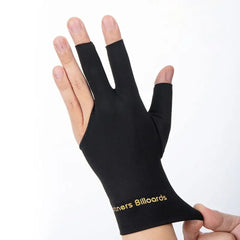 2pcs High Elastic 3 Fingers Billiard Gloves For Left Hands