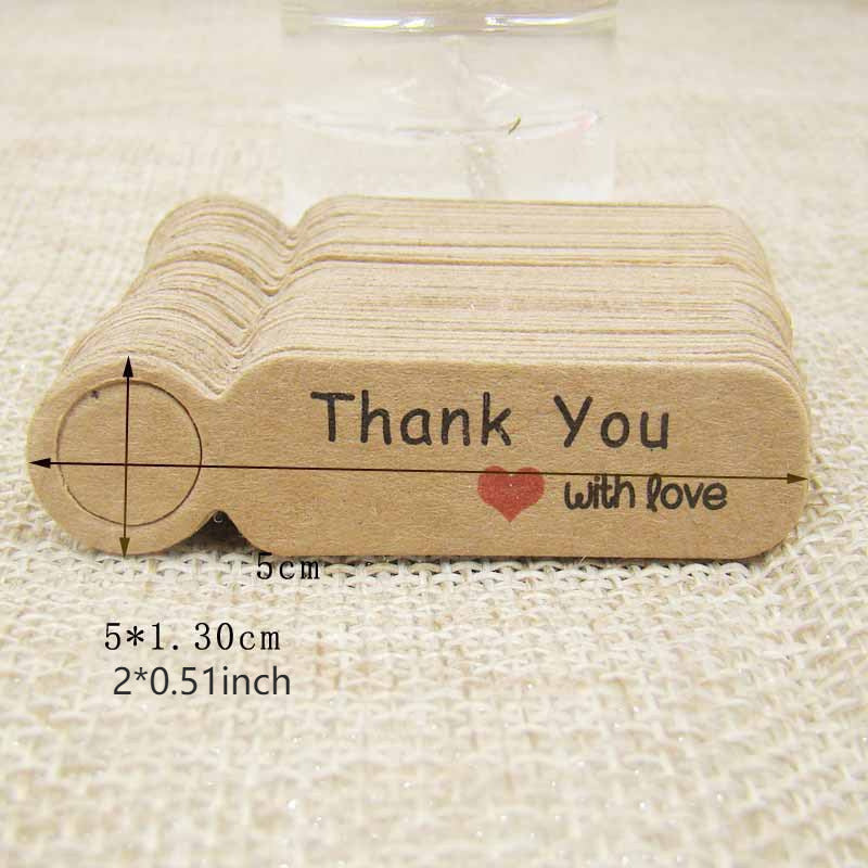100pcs Small Baking Labels Jewelry Material Tags Bookmarks Labels