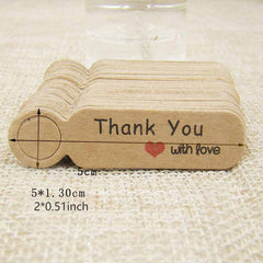 100pcs Small Baking Labels Jewelry Material Tags Bookmarks Labels